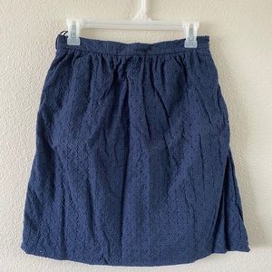 Navy blue jcrew skirt
